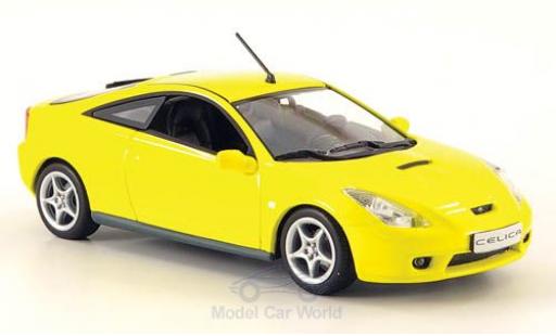 Modelauto Toyota Celica 2000 (T23) geel 1/43 Minichamps