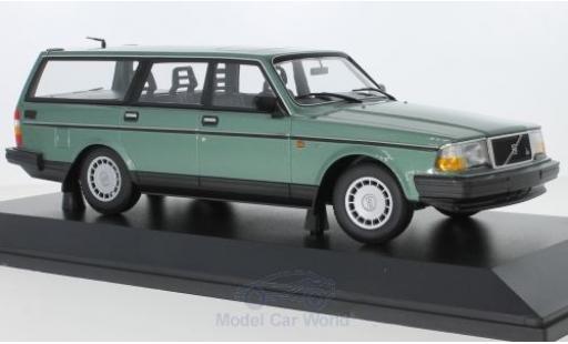 Modelauto Volvo 240 GL Stationwagen metallic groen 1986 1/18 Minichamps
