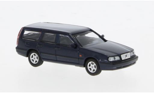 Modelauto Volvo 850 Estate Stationwagen metallic blauw 1994 1/87 Minichamps