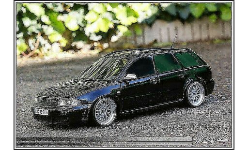 Audi RS4 avant 1/18 Ottomobile B5 zwart Edition By MRC modelauto