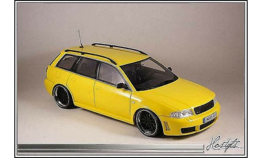 Audi RS4 avant 1/18 Ottomobile B5 zwart and Yellow modelauto