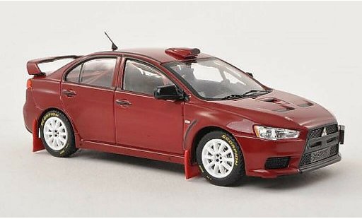 Mitsubishi Lancer Evolution X 1/43 IXO Evo Gr.N WRC Rally Edition rood Plain Body Version 2007 modelauto
