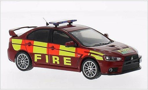 Mitsubishi Lancer Evolution X 1/43 IXO Evo RHD Brandweer 2011 modelauto