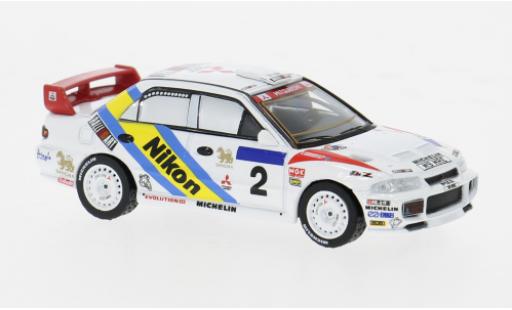 Modelauto Mitsubishi Lancer Evolution III Rally Hong Kong-Peking 1/64 Tarmac Works