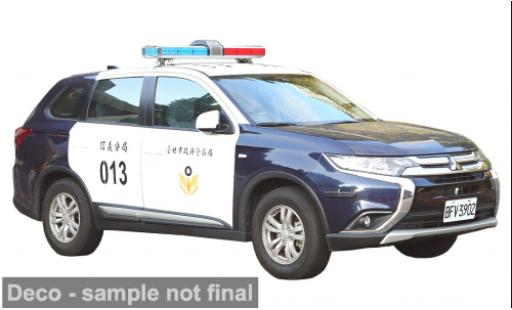 Mitsubishi Outlander 1/43 Vitesse 2019 Taipei City Politie Department 1:43
