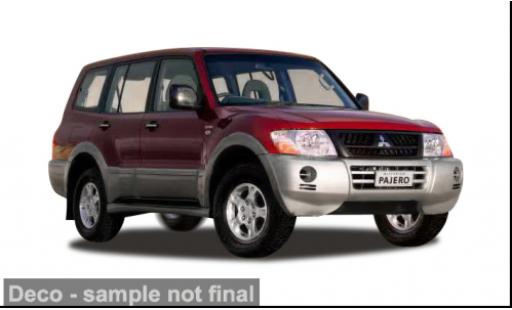 Modelauto Mitsubishi Pajero V73 rood 1/18 Sun Star
