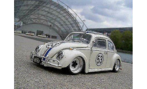 Volkswagen Kafer Herbie 1/18 Burago coxinelle jantes bords larges modelauto