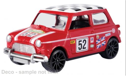 Modelauto Mini Cooper Base Morris rood/Dekor 1961 1/43 Motormax