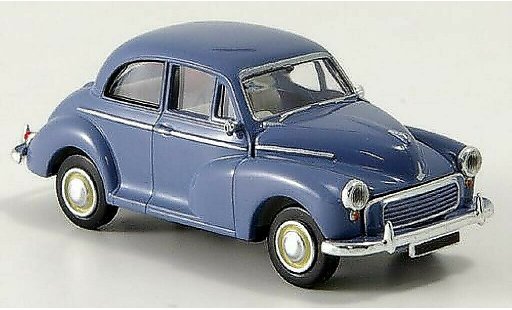 Morris Minor Base 1/87 Brekina Rechtslenker blauw modelauto