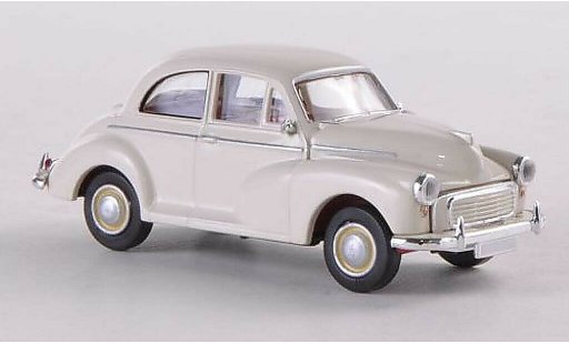 Morris Minor Base 1/87 Brekina wit (GB) modelauto