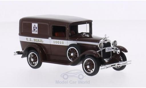 Modelauto Ford Model A Livery bruin U.S.Mail 1931 1/43 Motorhead