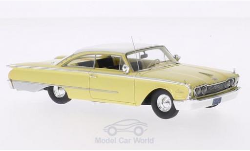 Modelauto Ford Starliner Galaxie Hardtop geel/wit 1960 1/43 Motorhead