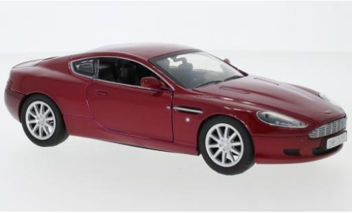 Modelauto Aston Martin DB9 coupe metallic rood 1/24 Motormax