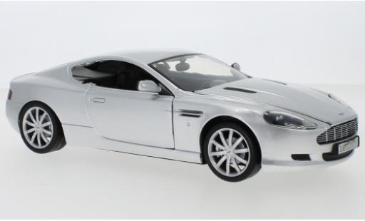 Modelauto Aston Martin DB9 coupe grijs 1/24 Motormax