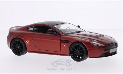 Modelauto Aston Martin V12 Vantage s Vantage metallic rood/zwart 1/24 Motormax
