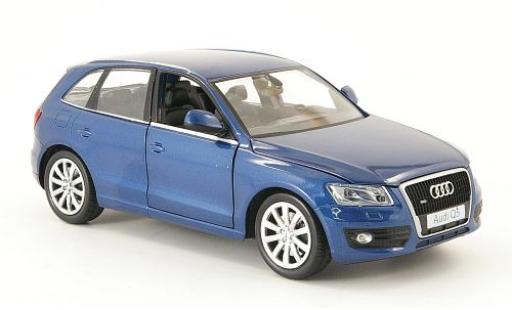 Modelauto Audi Q5 suv metallic blauw 1/24 Motormax