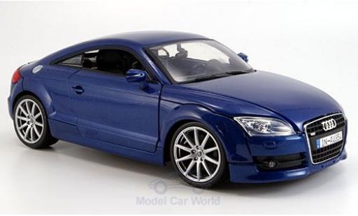 Modelauto Audi TT coupe blauw 2007 1/18 Motormax