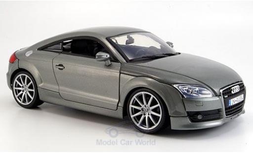 Modelauto Audi TT coupe metallic grijs 2007 1/18 Motormax