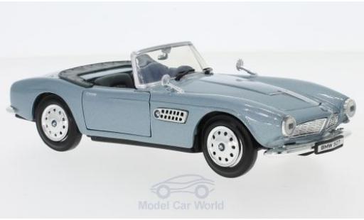 Modelauto Bmw 507 cabriolet metallic blauw 1/24 Motormax