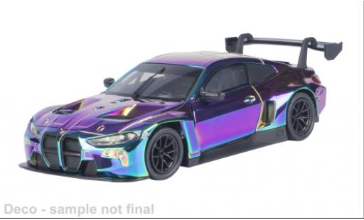 Modelauto Bmw M4 GT3 paars/blauw 1/24 Motormax
