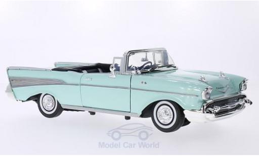 Modelauto Chevrolet Bel Air Convertible Cabriolet groen 1957 1/18 Motormax