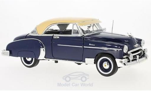 Modelauto Chevrolet Bel Air Coupe blauw/beige 1950 1/18 Motormax