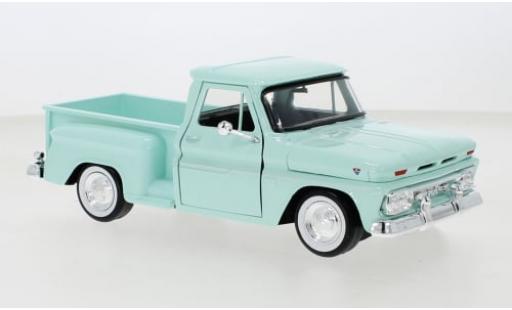 Modelauto Chevrolet C-10 Pickup Pick Up Fleetside groen 1966 1/24 Motormax