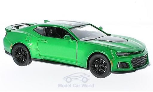 Modelauto Chevrolet Camaro ZL1 metallic groen 2017 1/24 Motormax