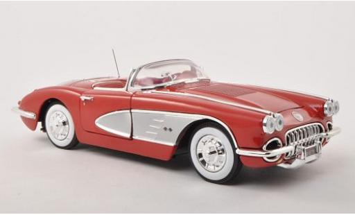 Modelauto Chevrolet Corvette Convertible rood 1958 sans Vitrine 1/18 Motormax