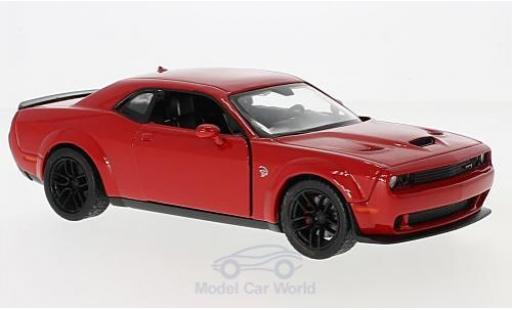 Modelauto Dodge Challenger SRT Hellcat Wide-Body rood 2018 1/24 Motormax