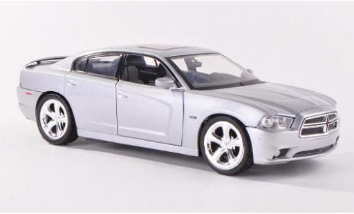 Modelauto Dodge Charger R/T grijs 2011 1/24 Motormax
