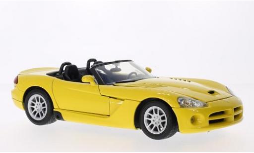 Modelauto Dodge Viper SRT 10 - geel 2003 1/18 Motormax
