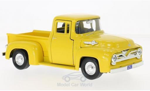 Modelauto Ford F-100 Pickup 00 Pick Up geel 1955 1/24 Motormax