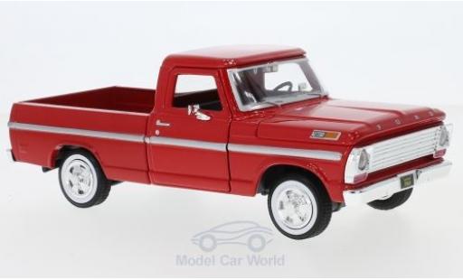 Modelauto Ford F-100 Pickup 00 rood 1969 1/24 Motormax