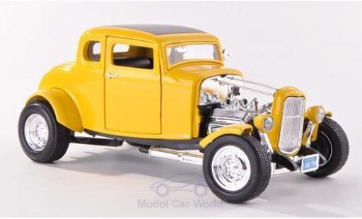 Modelauto Ford Hot Rod 1932 geel 1/18 Motormax