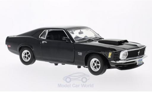 Modelauto Ford Mustang Boss 429 zwart 1970 zonder Vitrine 1/18 Motormax
