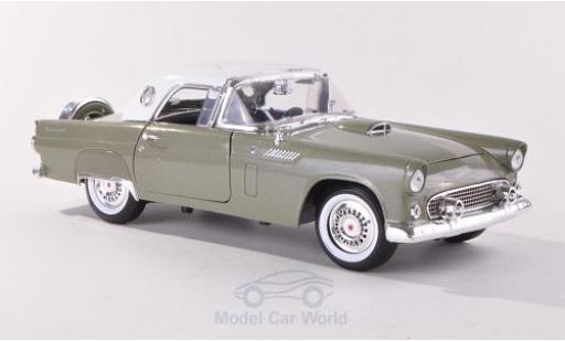Modelauto Ford Thunderbird Two-Seater Hardtop metallic groen/wit 1/18 Motormax