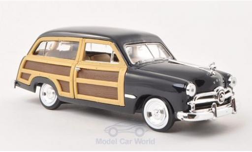 Modelauto Ford Woody Woody Wagon blauw/Holzoptik 1949 zonder Vitrine 1/24 Motormax