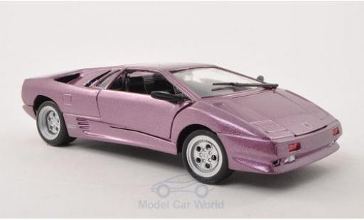 Modelauto Lamborghini Diablo Base metallic lila zonder Vitrine 1/24 Motormax