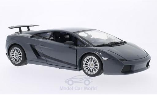 Modelauto Lamborghini Gallardo Superleggera metallic zwart 1/18 Motormax