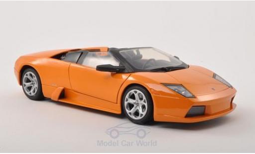 Modelauto Lamborghini Murcielago Roadster metallic oranje 1/18 Motormax