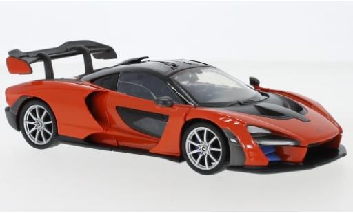 Modelauto McLaren Senna Base metallic oranje 1/24 Motormax