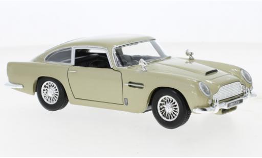 Modelauto Aston Martin DB5 saloon metallic beige RHD 1/24 Motormax