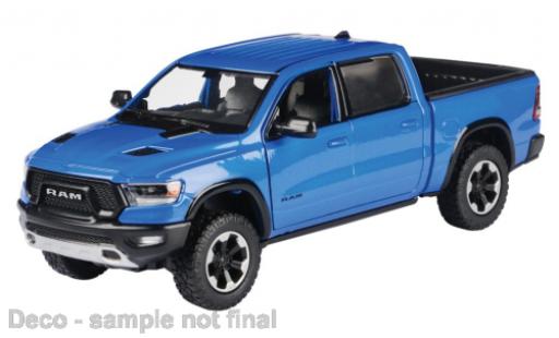 Modelauto Dodge RAM pickup 1500 Crew Cab Rebel blauw 2019 1/24 Motormax