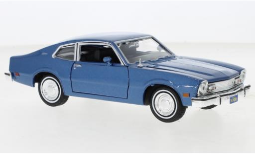 Modelauto Ford Maverick Berline metallic blauw 1974 1/24 Motormax