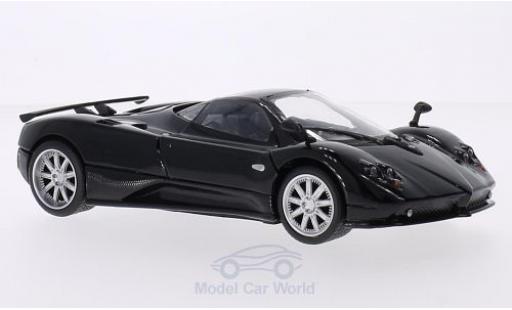 Modelauto Pagani Zonda R F zwart 1/24 Motormax
