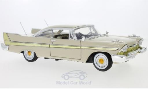 Modelauto Plymouth Fury Base beige 1958 1/18 Motormax