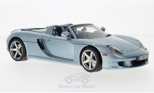 Modelauto Porsche Carrera GT Base metallic blauw 2004 1/18 Motormax