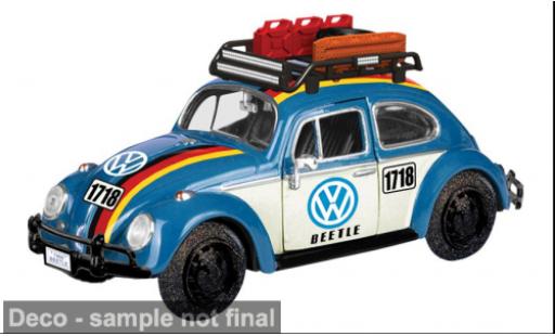 Modelauto Volkswagen Beetle Base blauw/Dekor 1966 1/24 Motormax