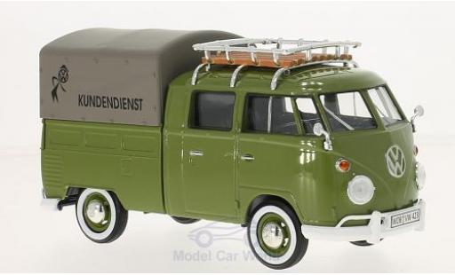 Modelauto Volkswagen T1 A Kundendienst Pick Up met dakgep&Atilde;&curren;cktr&Atilde;&curren;ger 1/24 Motormax
